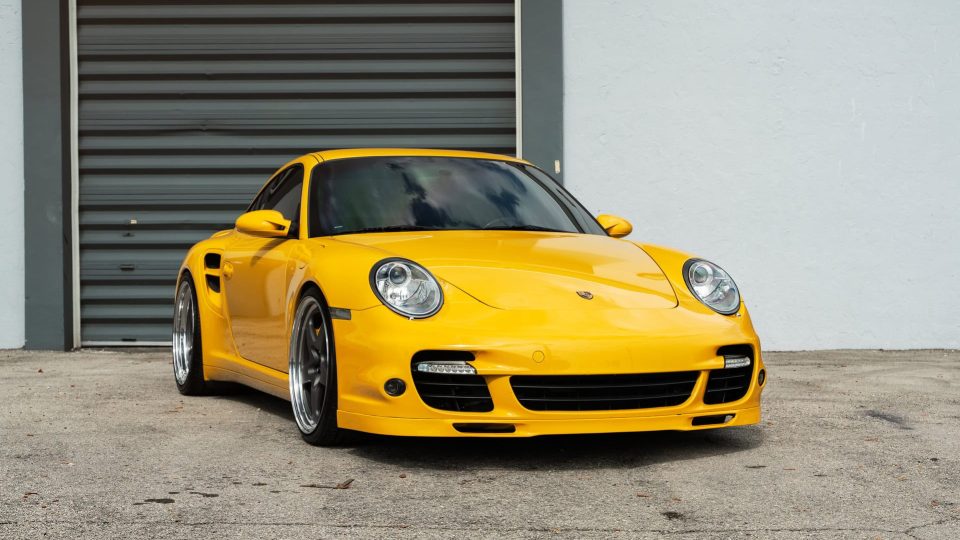Porsche 997 Turbo | Signal Yellow | on HRE 527 FMR | Satin Charcoal