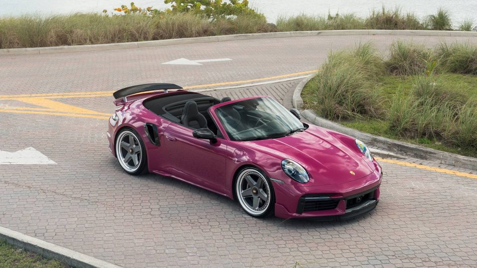Porsche 992.1 Turbo S | Ruby Star | on HRE 517 FMR | Frozen Polished Dark Clear