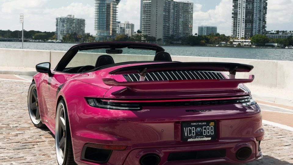 Porsche 992.1 Turbo S | Ruby Star | on HRE 517 FMR | Frozen Polished Dark Clear
