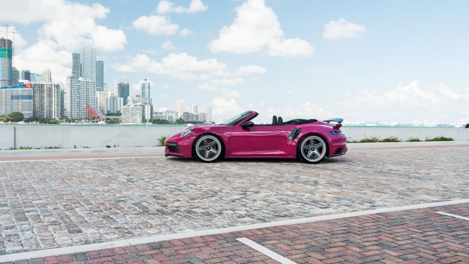 Porsche 992.1 Turbo S | Ruby Star | on HRE 517 FMR | Frozen Polished Dark Clear