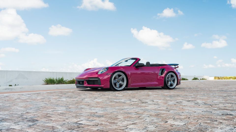 Porsche 992.1 Turbo S | Ruby Star | on HRE 517 FMR | Frozen Polished Dark Clear