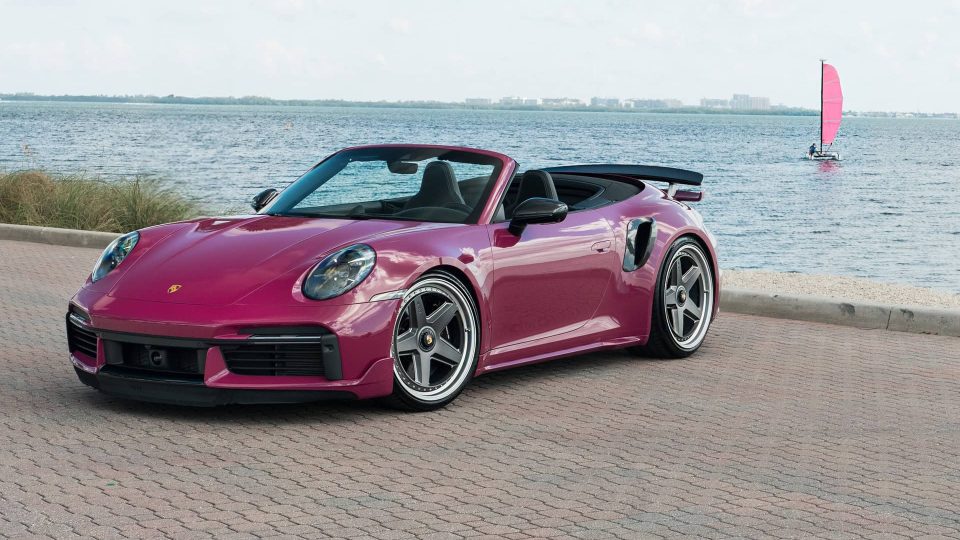 Porsche 992.1 Turbo S | Ruby Star | on HRE 517 FMR | Frozen Polished Dark Clear