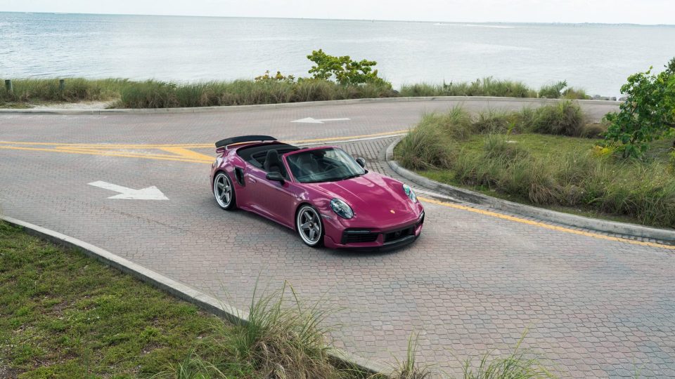 Porsche 992.1 Turbo S | Ruby Star | on HRE 517 FMR | Frozen Polished Dark Clear