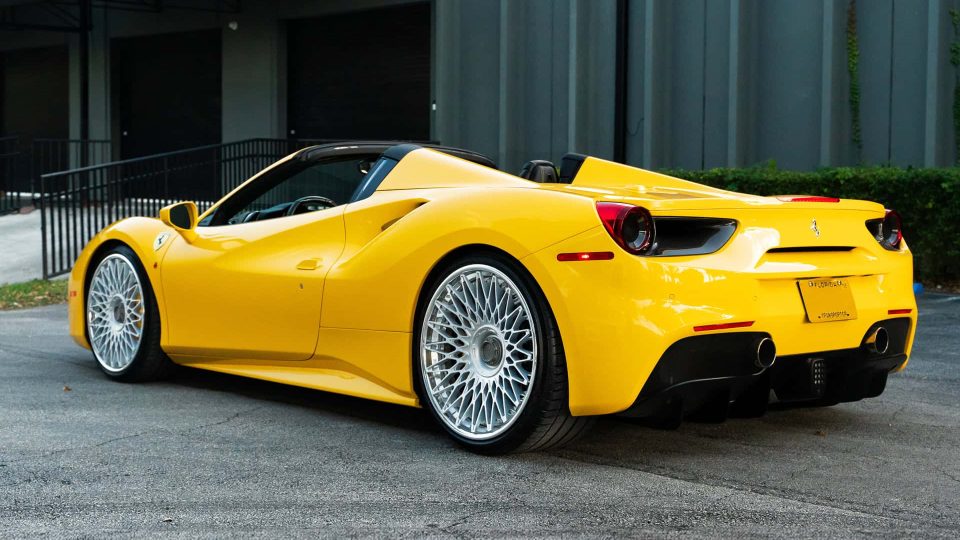 Ferrari 488 Spider | Giallo Modena | on ANRKY RS7.3 | Frozen Polished Clear