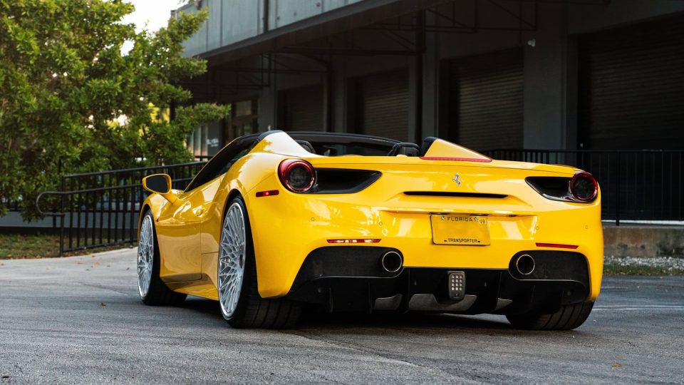 Ferrari 488 Spider | Giallo Modena | on ANRKY RS7.3 | Frozen Polished Clear