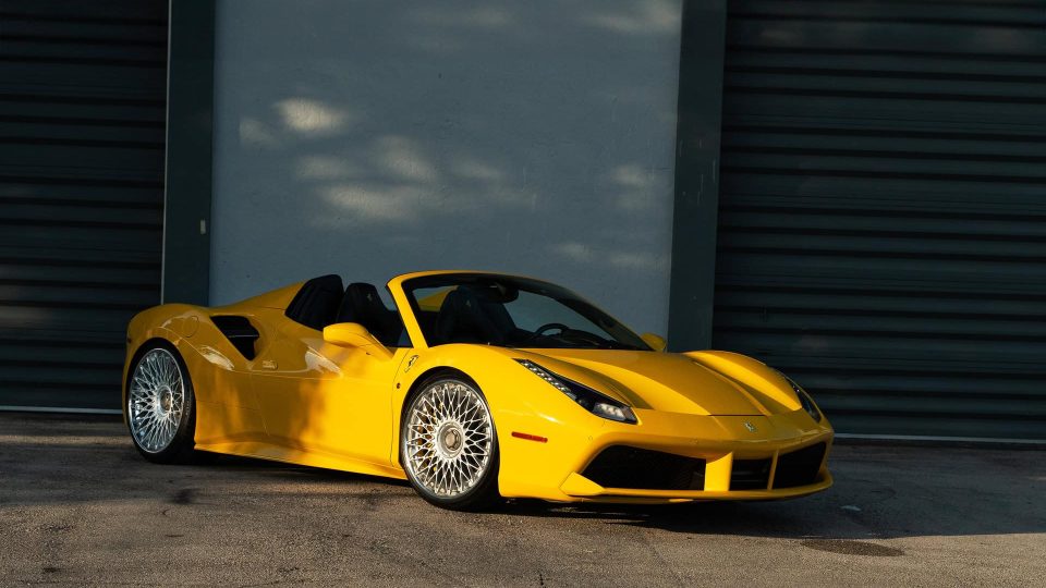 Ferrari 488 Spider | Giallo Modena | on ANRKY RS7.3 | Frozen Polished Clear