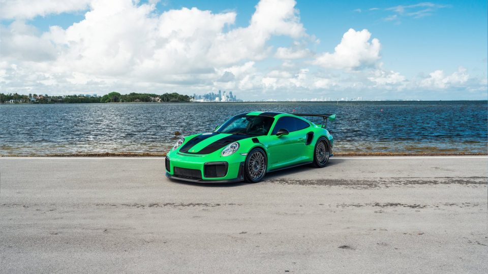Porsche 991 GT2RS | Lizard Green | on ANRKY RS7.3 + AEROSport | Brushed Smoke