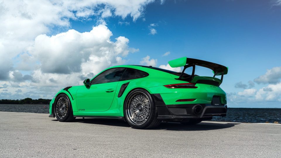Porsche 991 GT2RS | Lizard Green | on ANRKY RS7.3 + AEROSport | Brushed Smoke