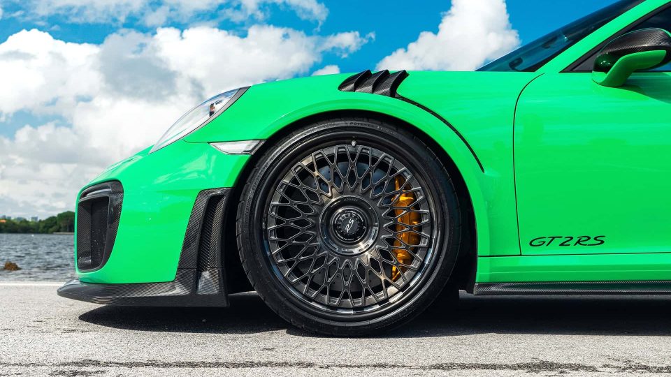 Porsche 991 GT2RS | Lizard Green | on ANRKY RS7.3 + AEROSport | Brushed Smoke