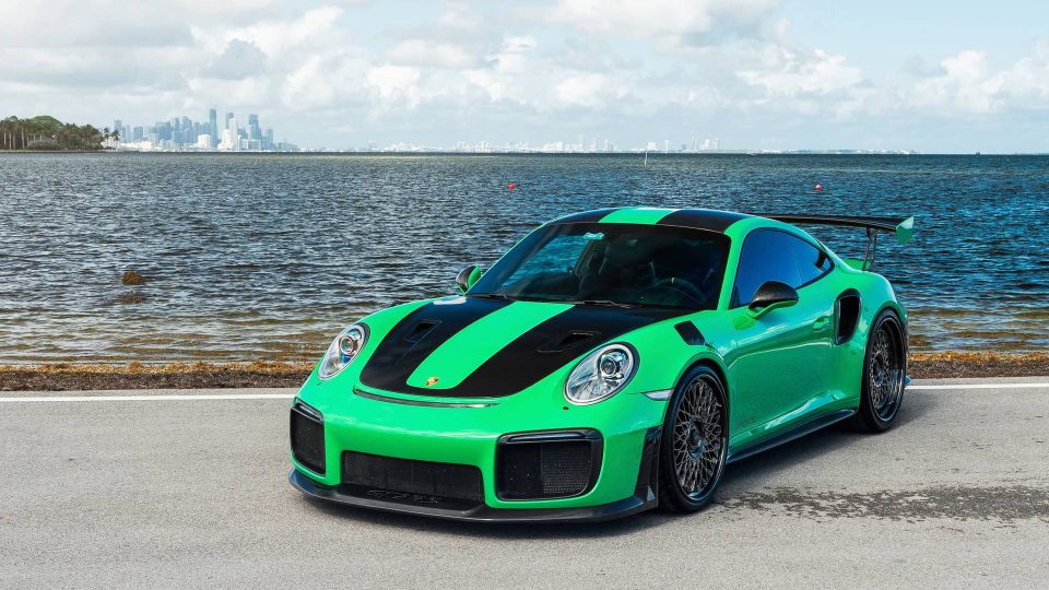 Porsche 991 GT2RS | Lizard Green | on ANRKY RS7.3 + AEROSport | Brushed Smoke