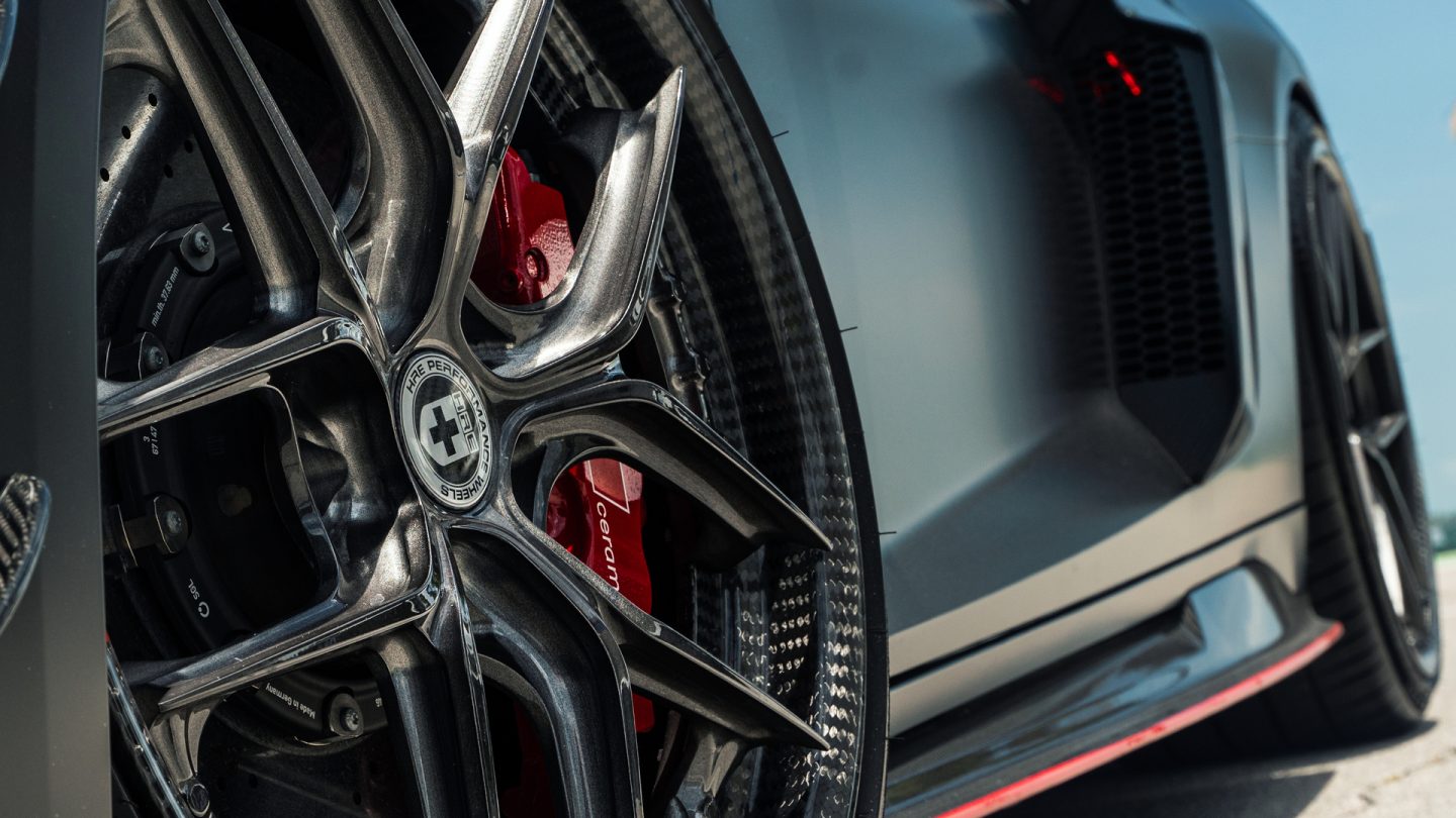 Audi R8 on HRE HX101 Carbon