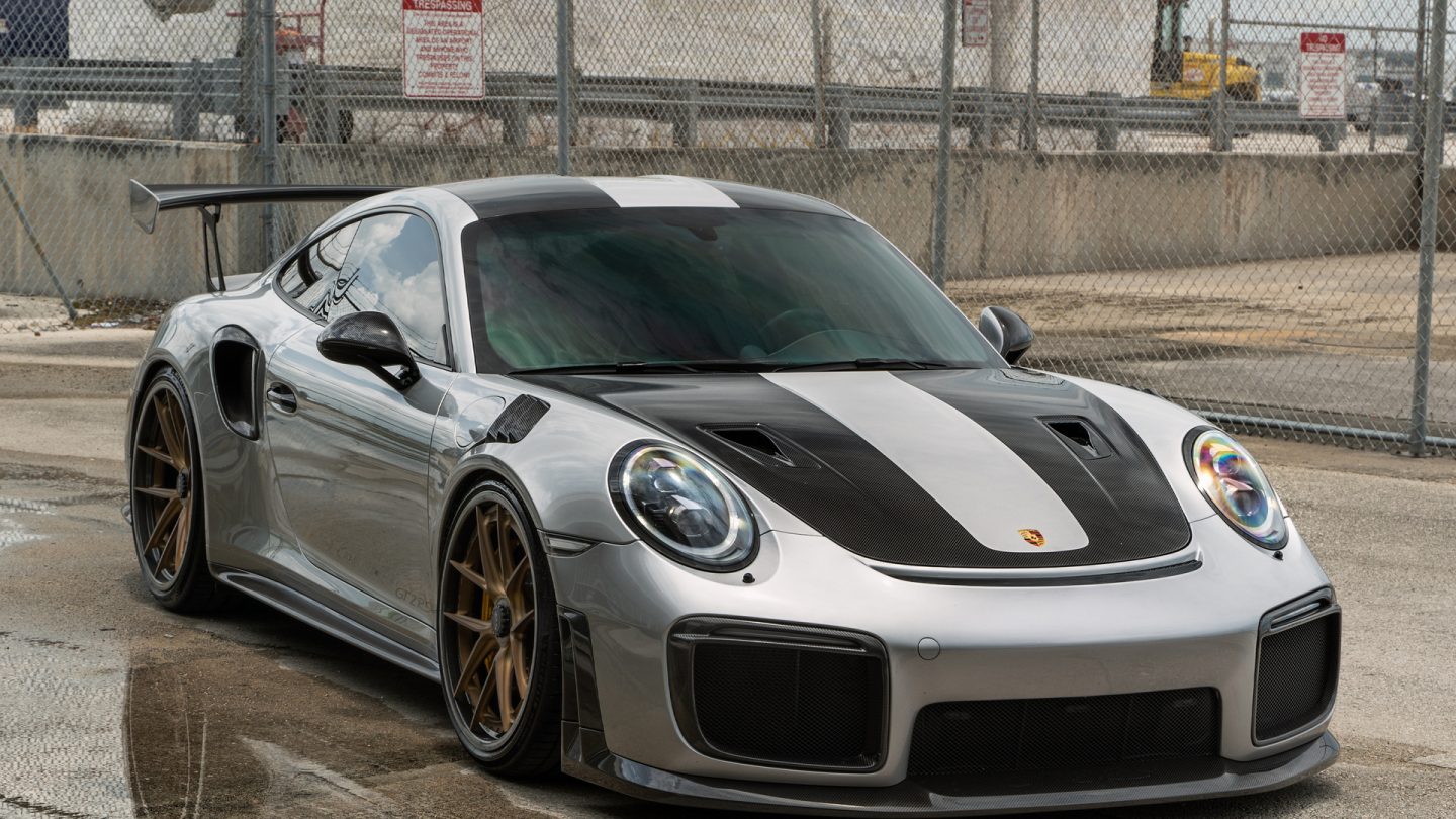 Porsche GT2RS on XR-301C carbon wheels from ANRKY