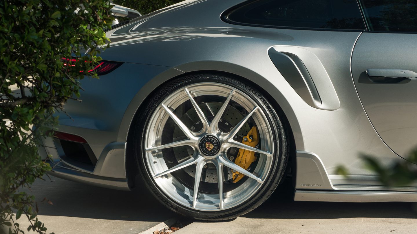 Porsche 992 Turbo S on Techart kit and ANRKY Wheels XR-201