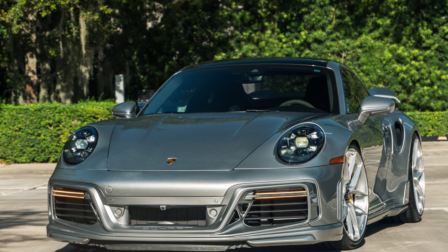Porsche 992 Turbo S on Techart kit and ANRKY Wheels XR-201